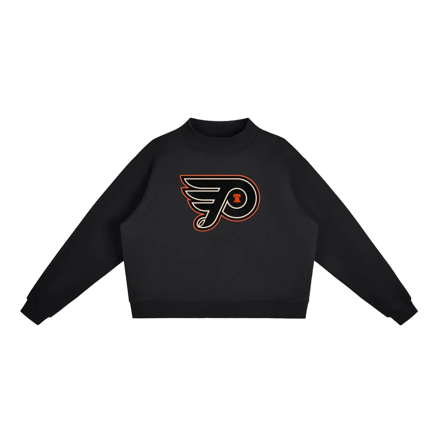 Philly Hockey Mock Neck Fleece Sweatshirt