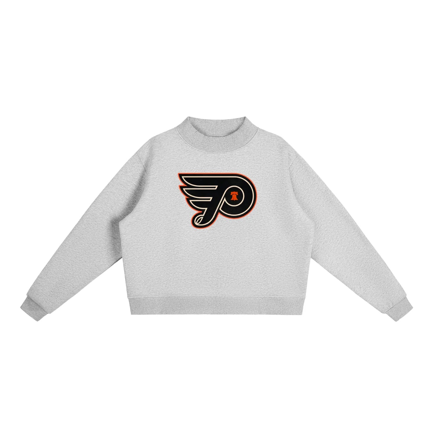 Philly Hockey Mock Neck Fleece Sweatshirt