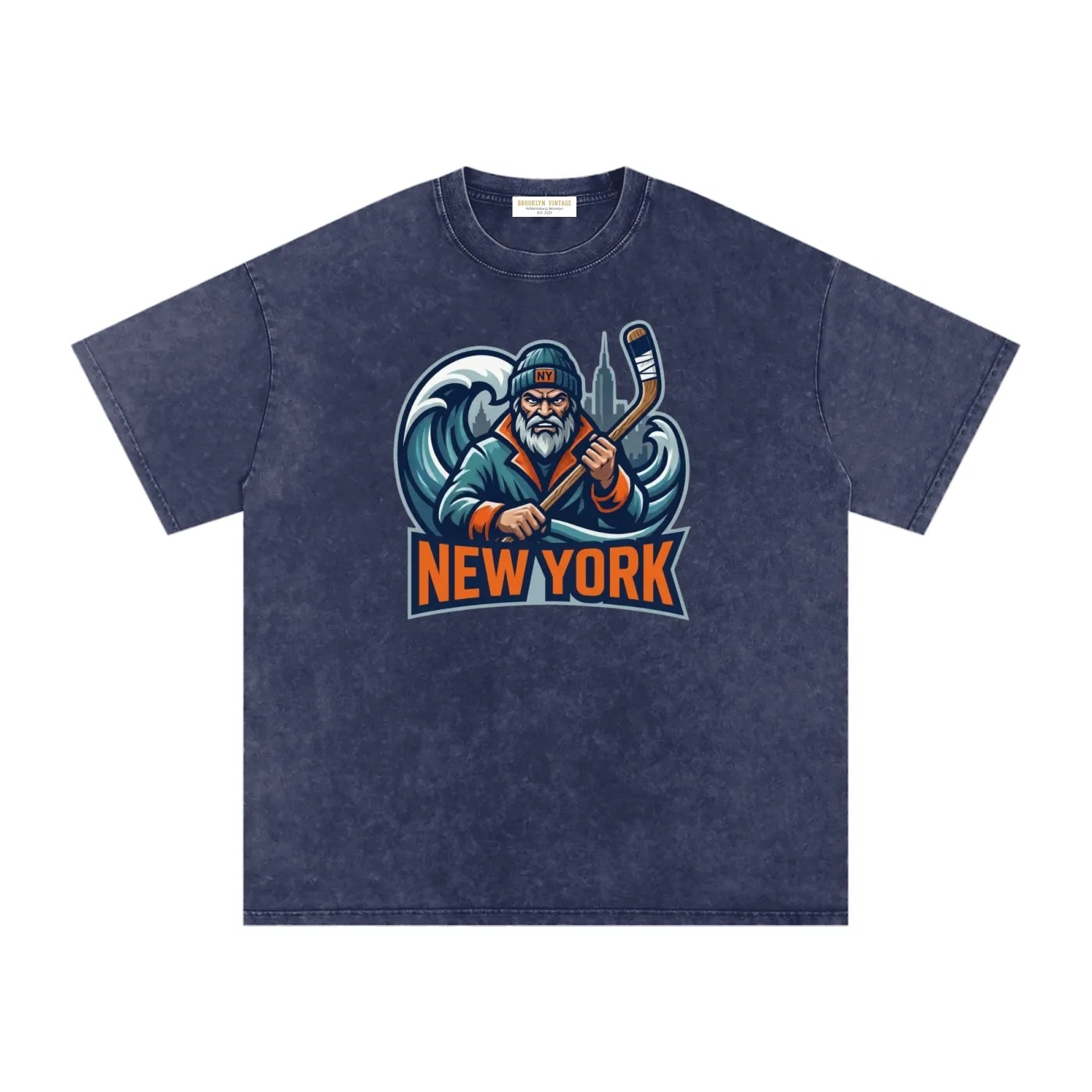 Long Island Hockey Vintage Washed Tee