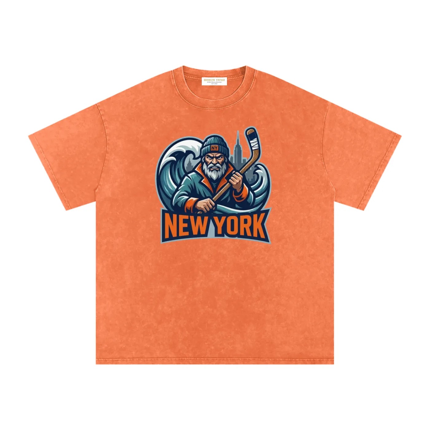 Long Island Hockey Vintage Washed Tee