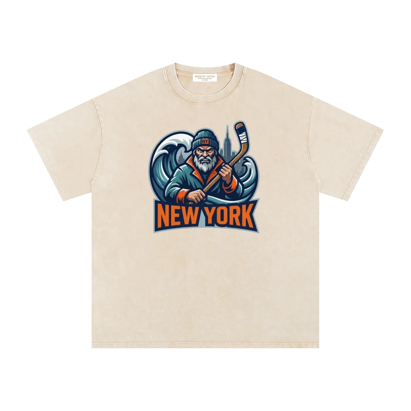 Long Island Hockey Vintage Washed Tee