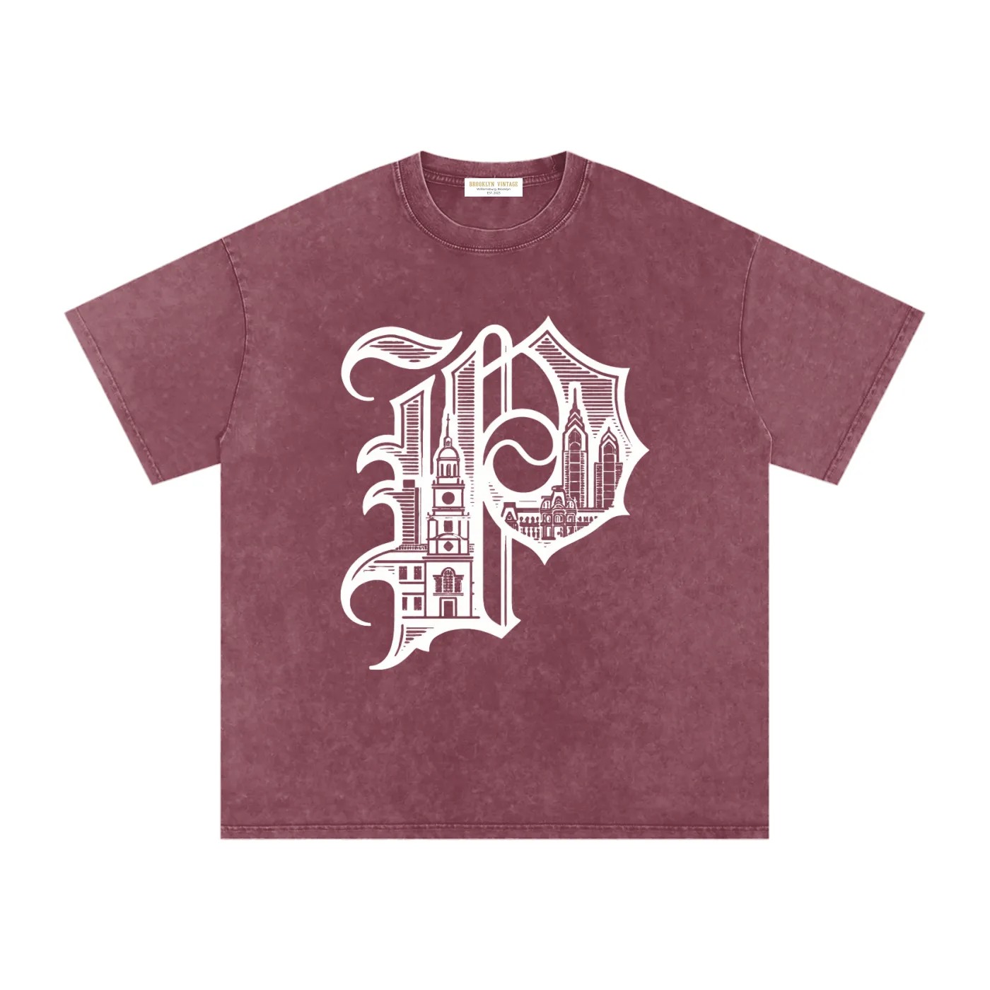 Philly Olde English "P" Vintage Washed Tee