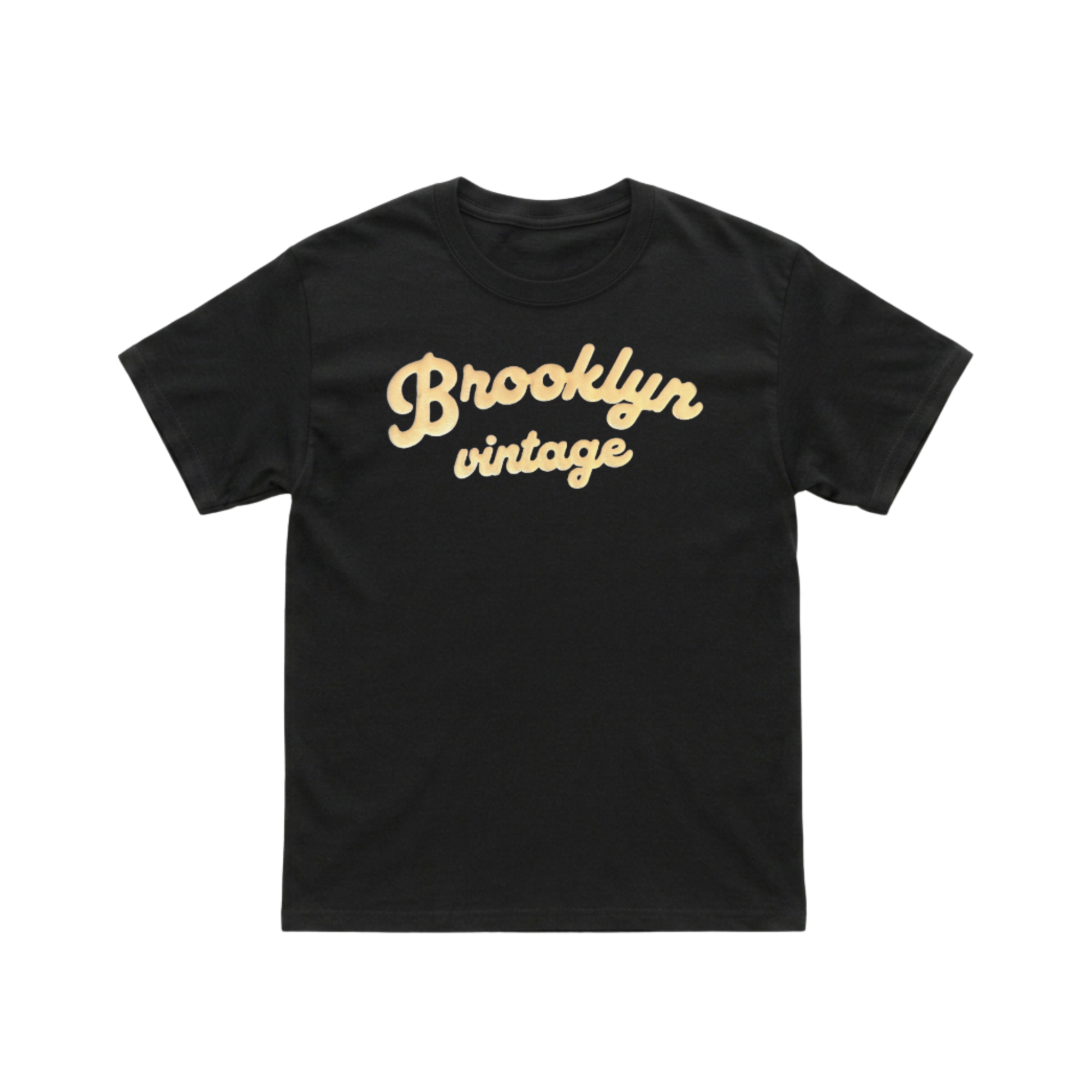 Metallic Gold 3D Puff Print Tee