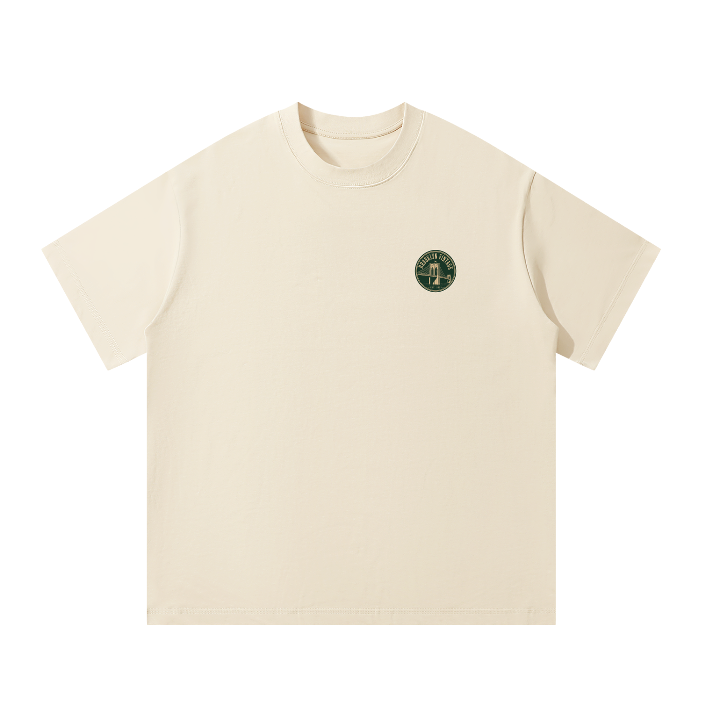 Brooklyn Vintage Logo Oversized Heavyweight Tee