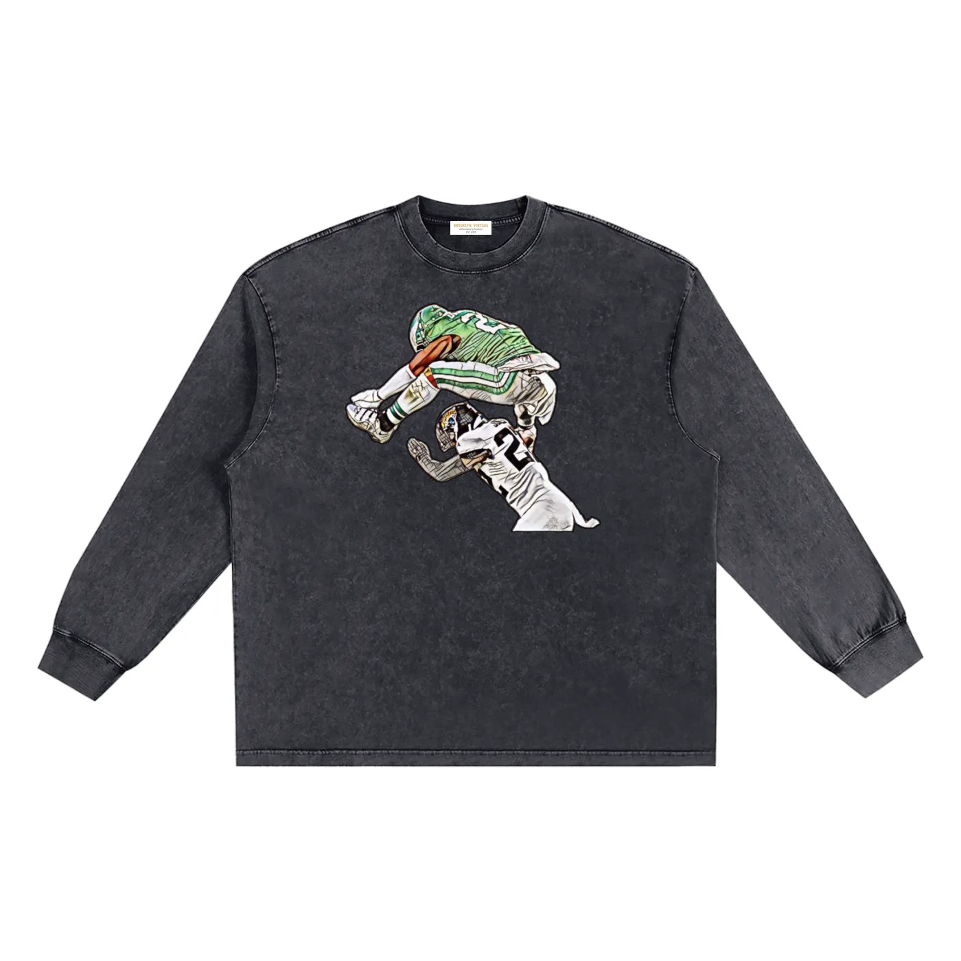 Vintage Frayed Oversized Long Sleeve - Barkley Hurdle